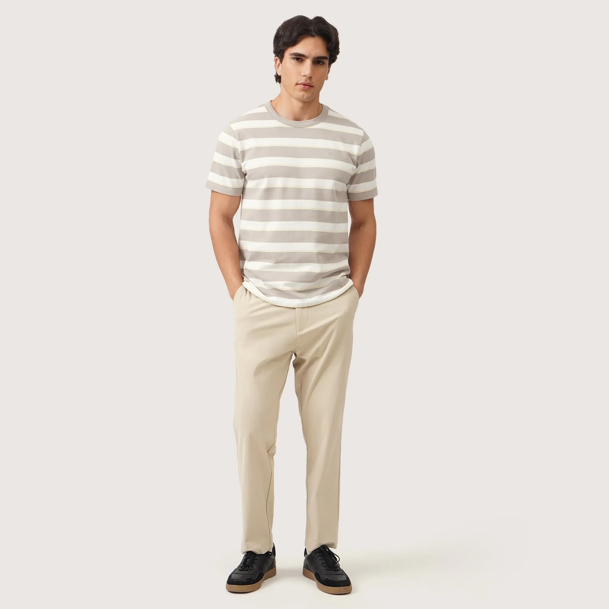 Regatta- Regular Fit Striped T-Shirt In Pique