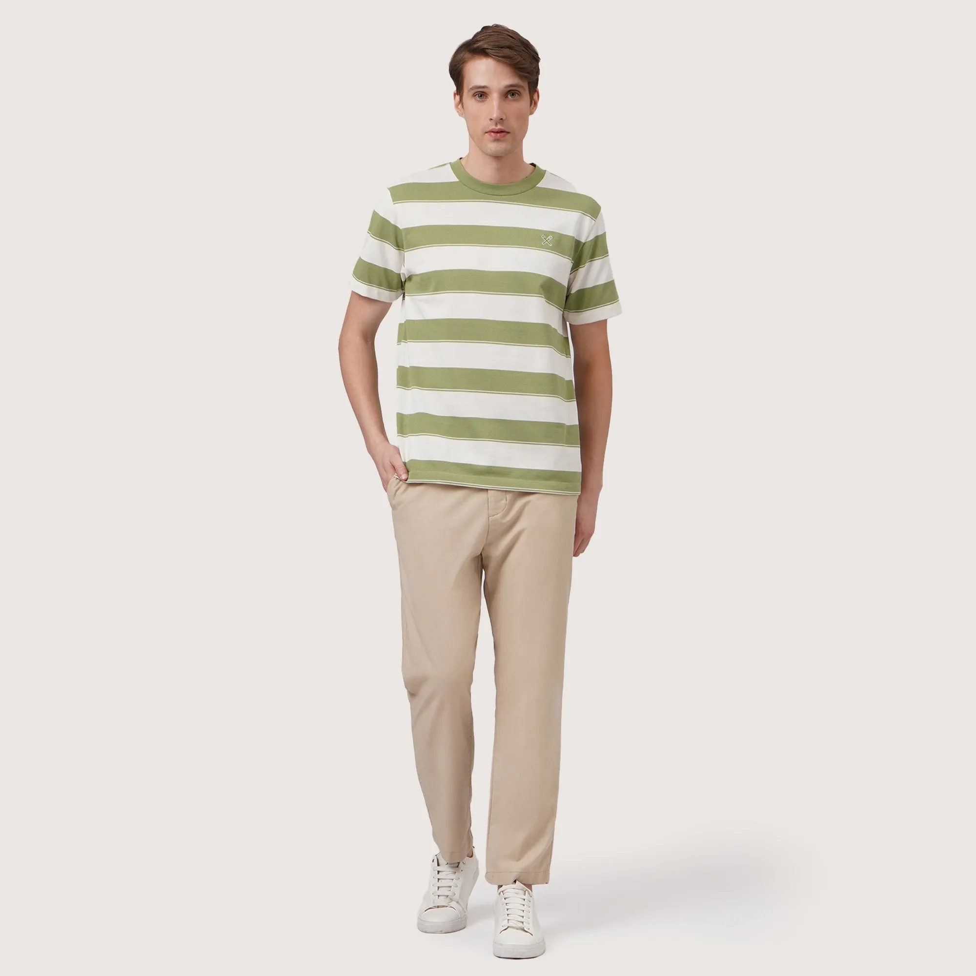 Regatta- Regular Fit Striped T-Shirt In Pique