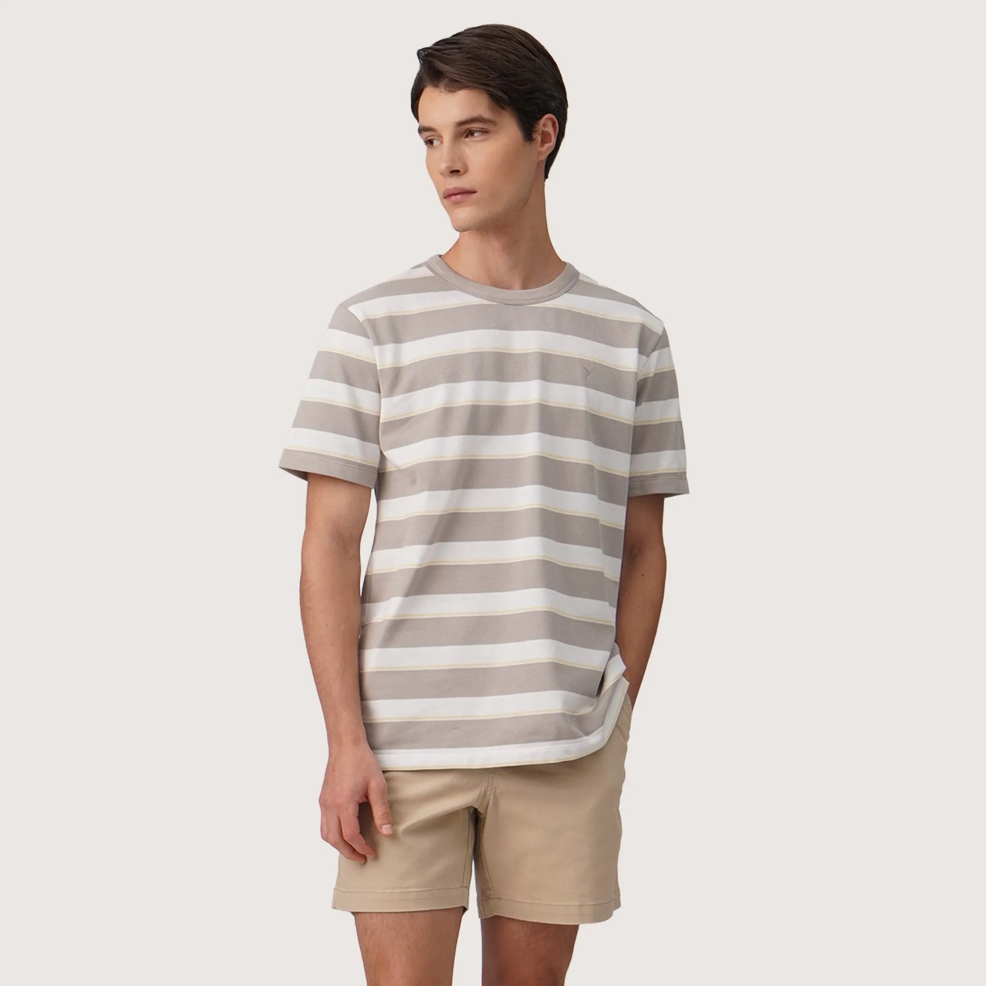 Regatta- Regular Fit Striped T-Shirt In Pique