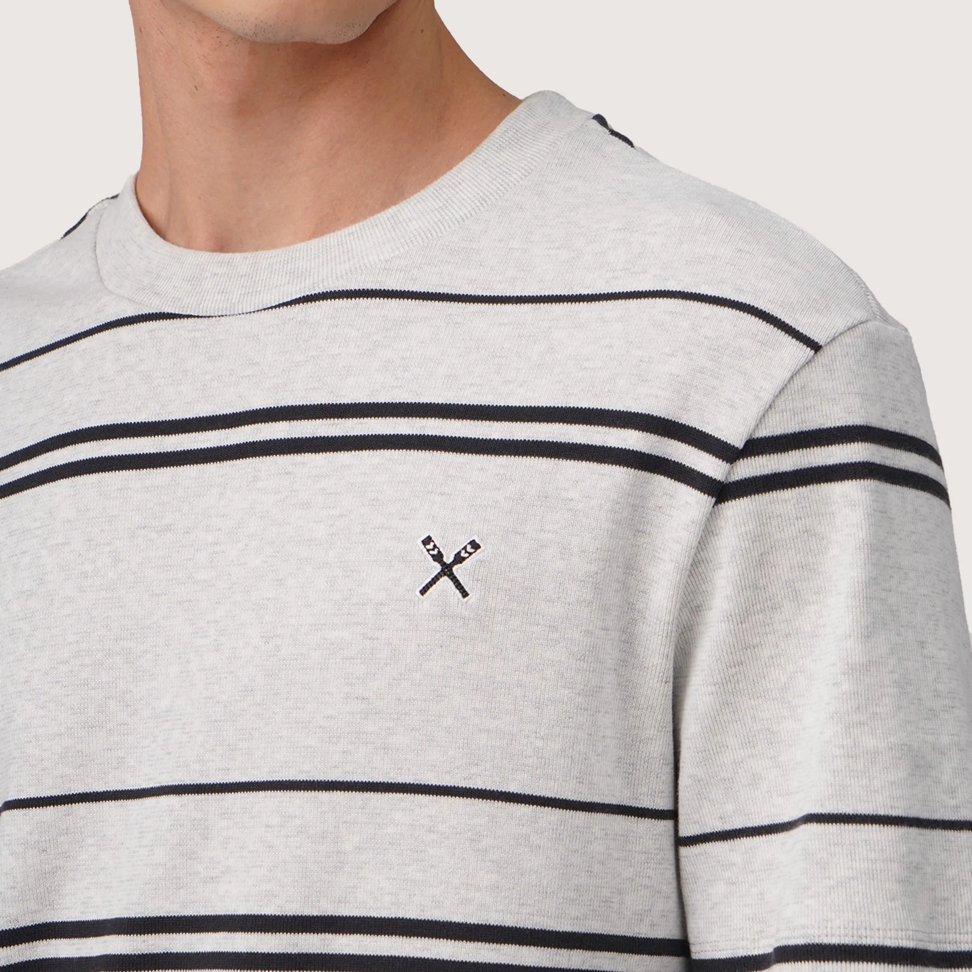Regatta- Regular Fit Striped T-Shirt In Textured Knit