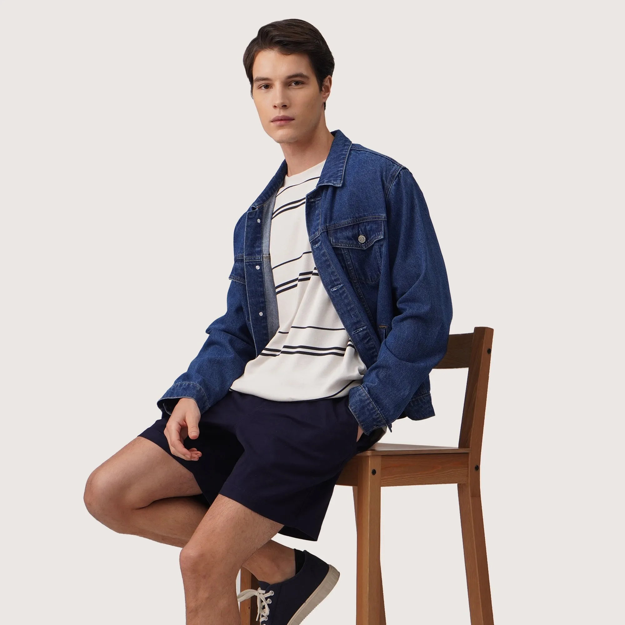 Regatta- Regular Fit Striped T-Shirt In Textured Knit