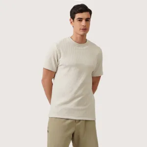 Regatta- Regular Fit T-Shirt In Textured Knit Stripes