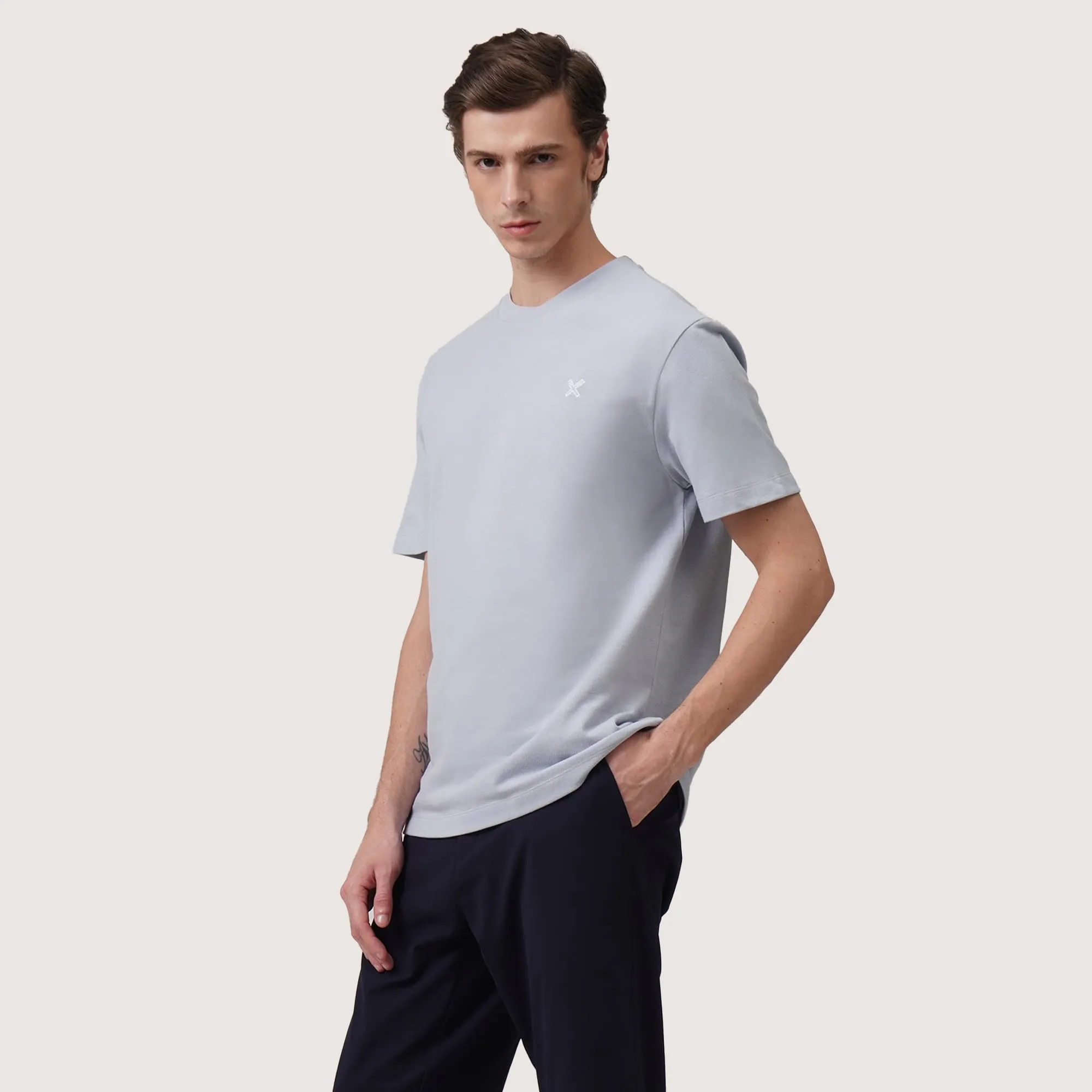 Regatta- Regular Fit T-Shirt In Two-Tone Pique