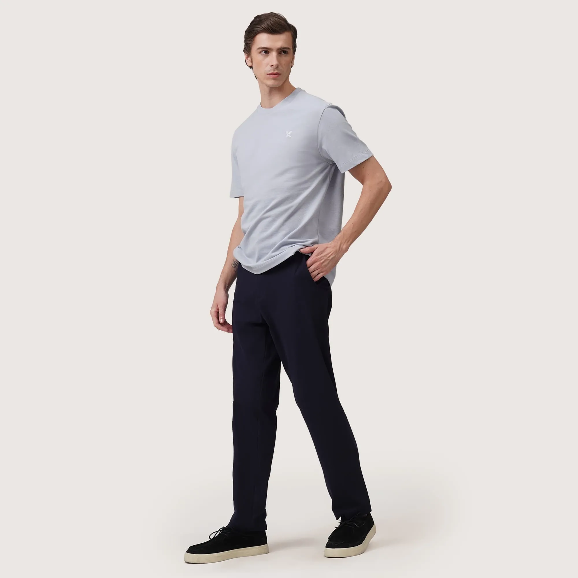 Regatta- Regular Fit T-Shirt In Two-Tone Pique