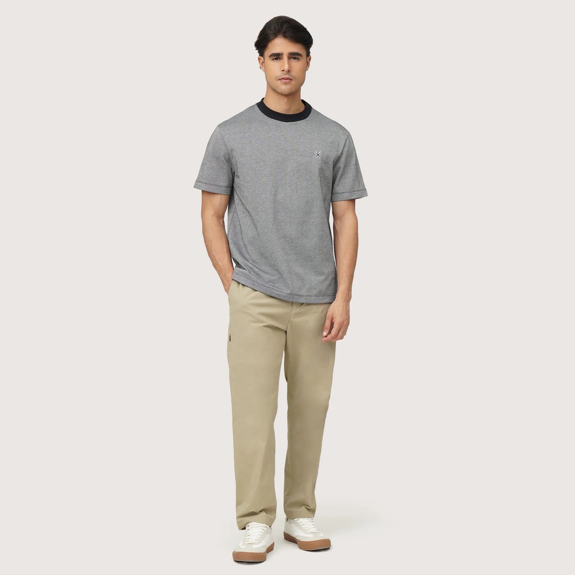 Regatta- Regular Fit T-Shirt In Two-Toned Pique