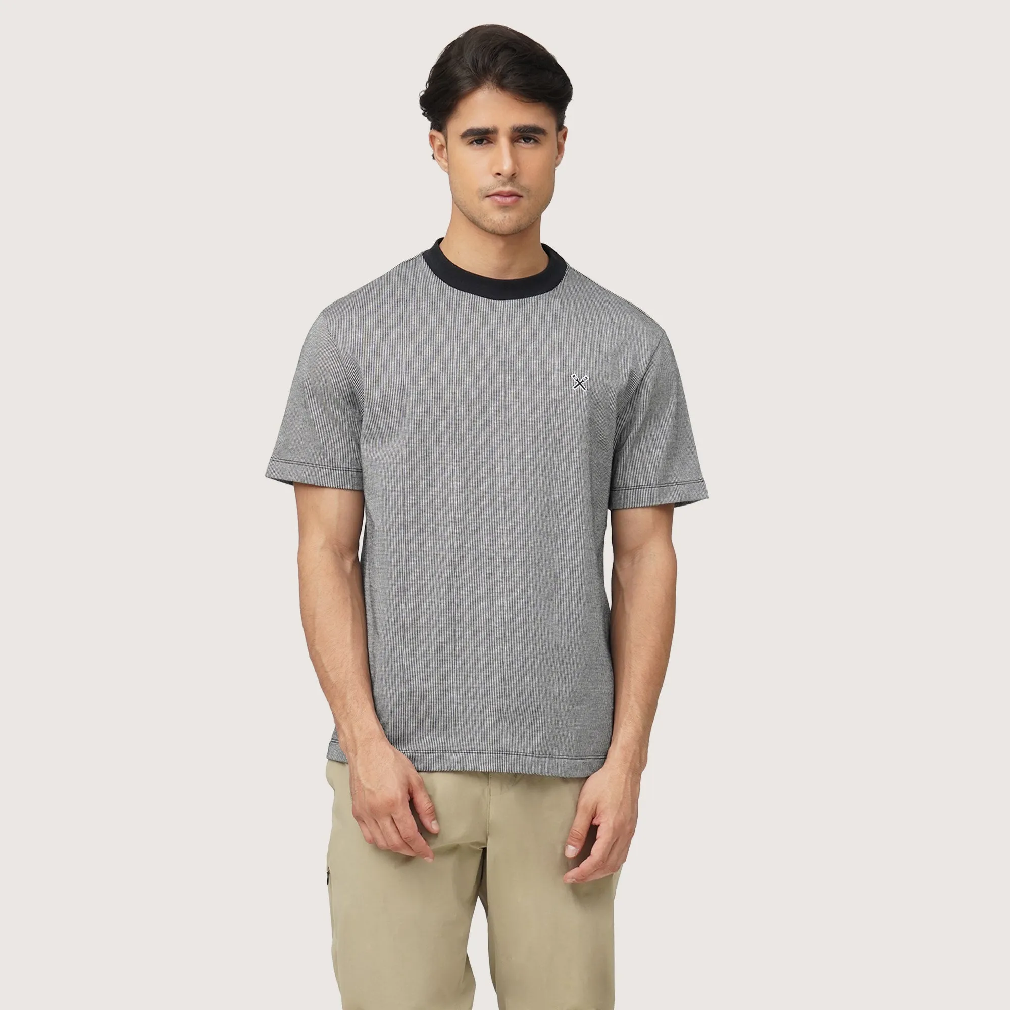 Regatta- Regular Fit T-Shirt In Two-Toned Pique