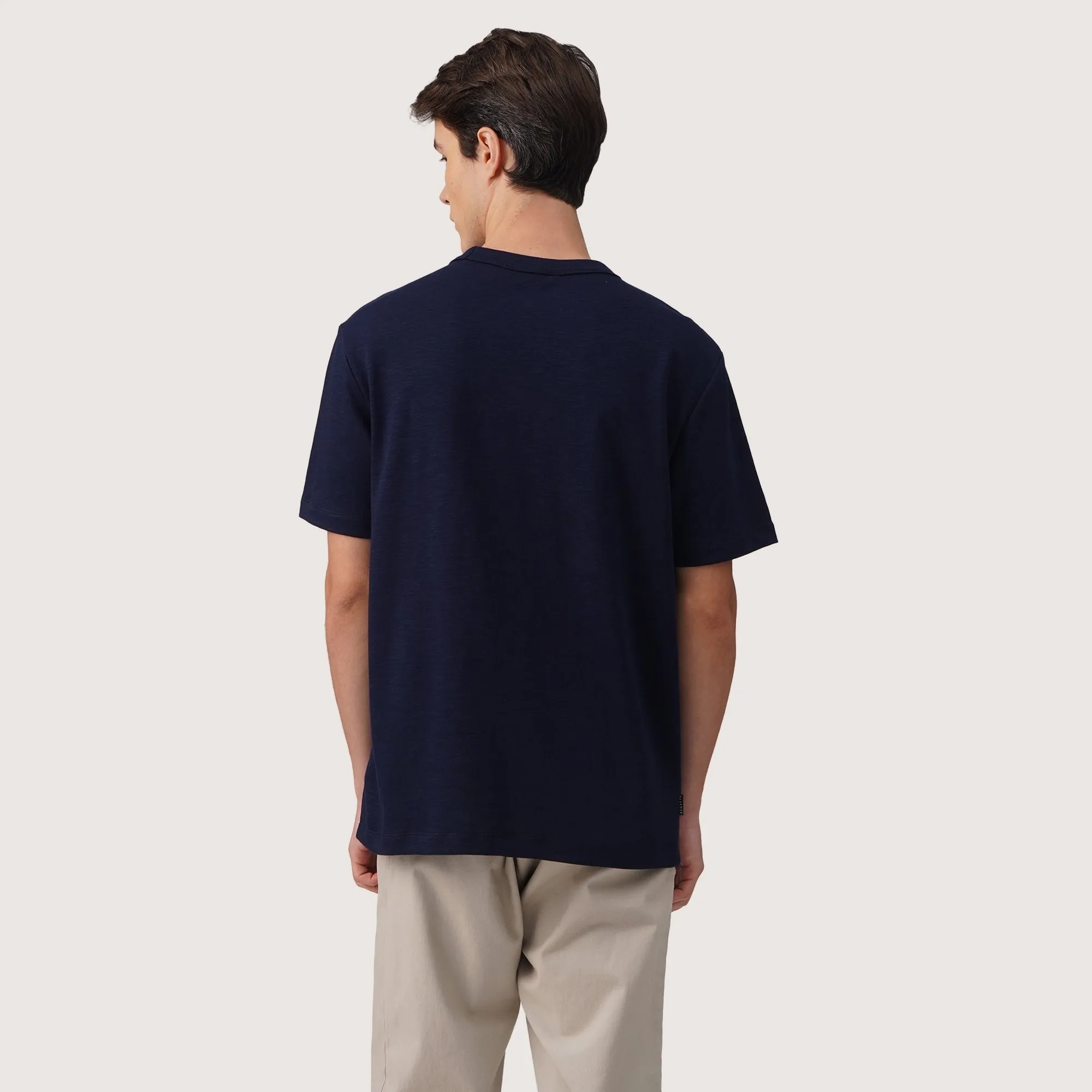 Regatta- Regular Fit T-Shirt With Binded Neck Rib In Melange Knit