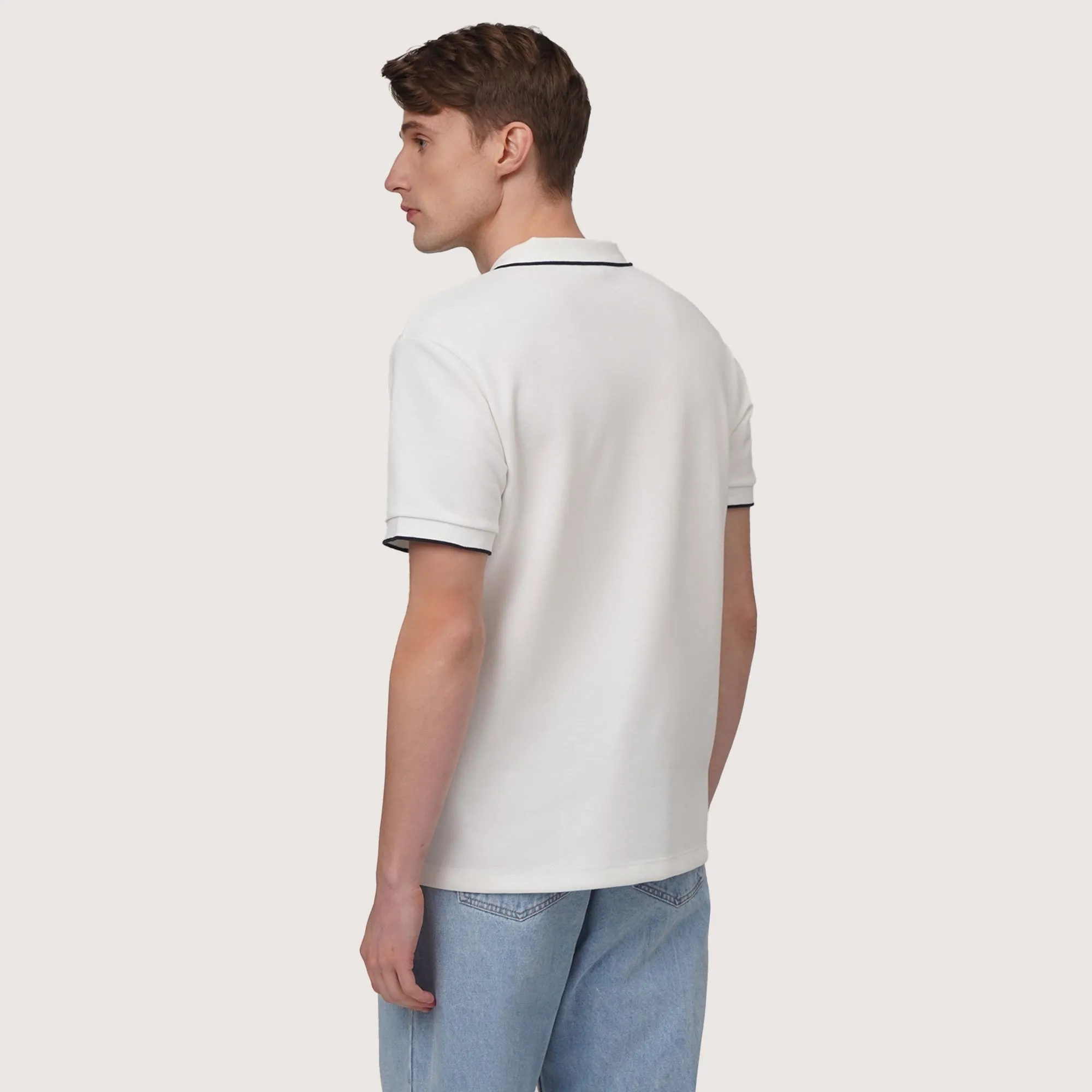 Regatta- Regular Fit V-Placket Polo Shirt With Tipping