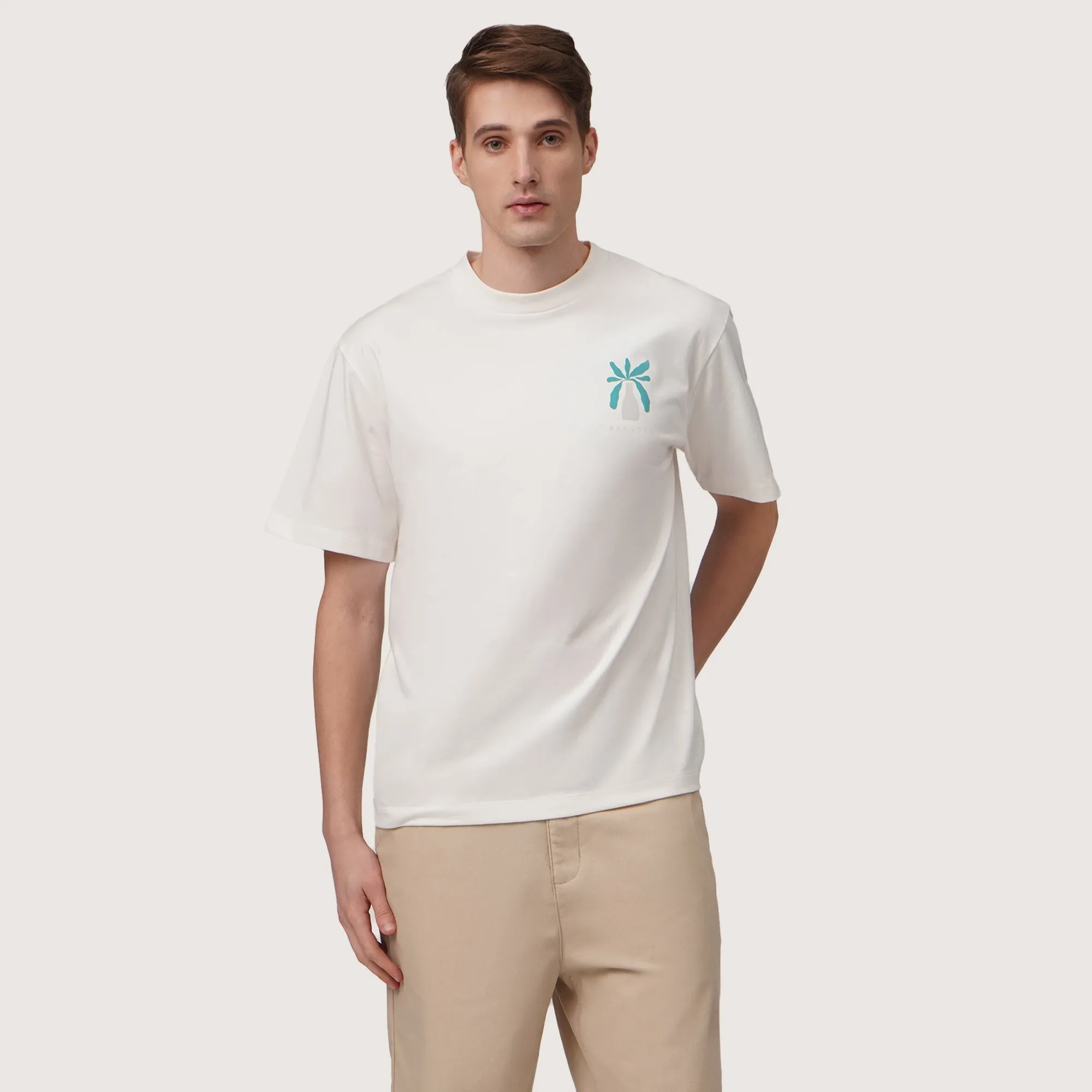 Regatta- Relaxed Fit Round Neck Graphic T-Shirt In Heavy Jersey