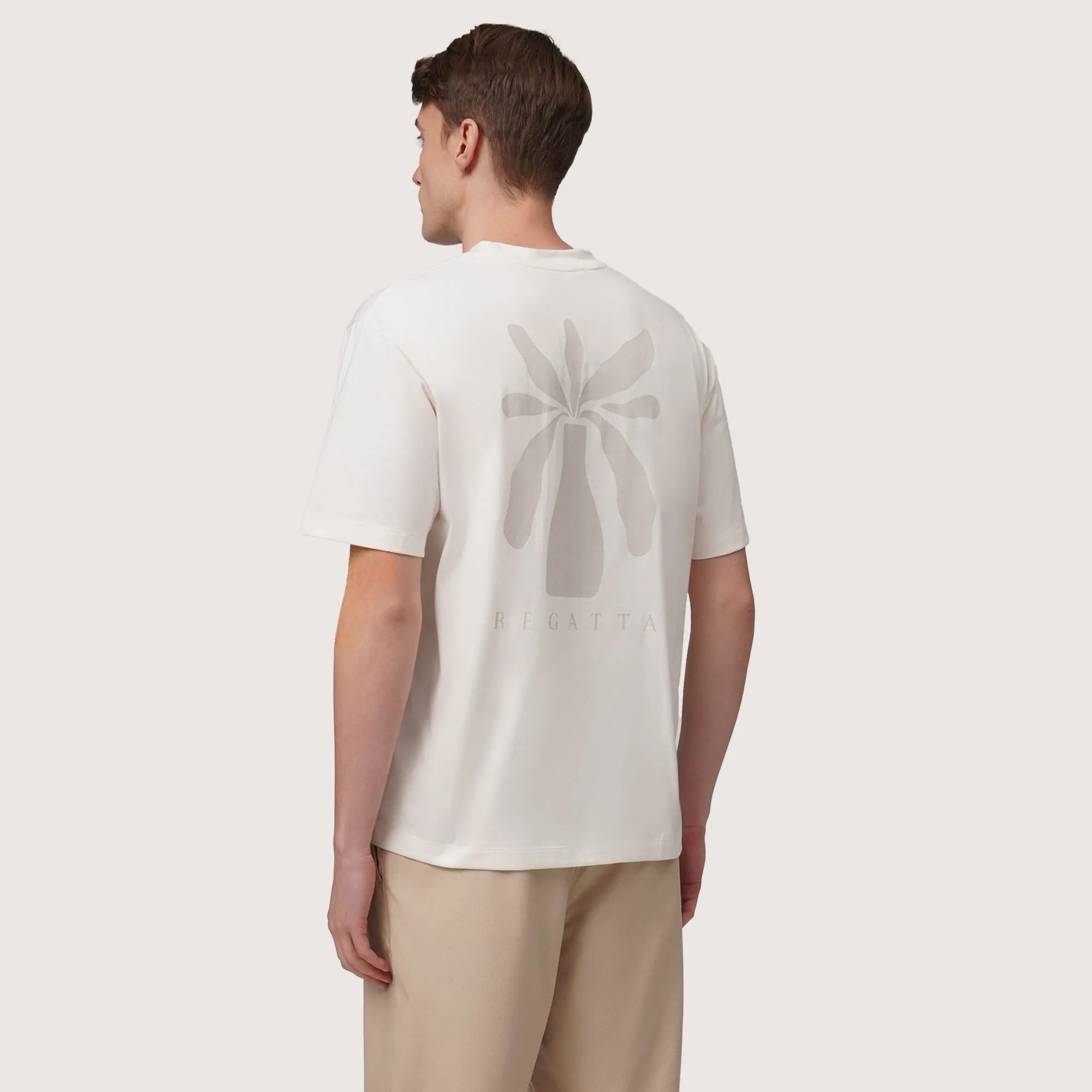 Regatta- Relaxed Fit Round Neck Graphic T-Shirt In Heavy Jersey