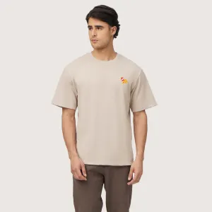 Regatta- Relaxed Fit Round Neck T-Shirt In Pique With Pizza Embroidery
