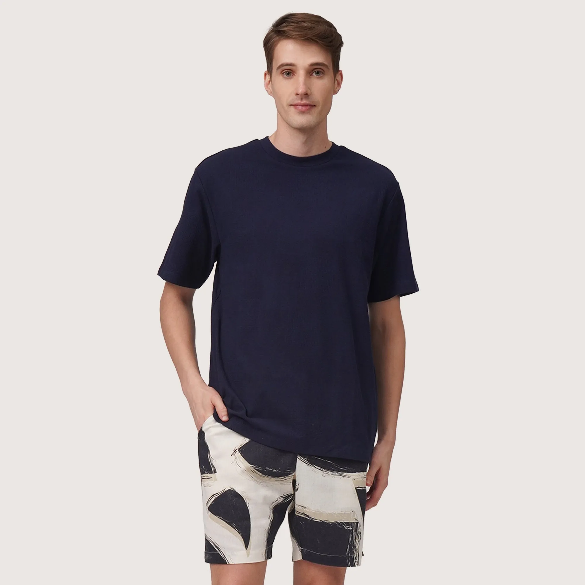 Regatta- Relaxed Fit Round Neck T-Shirt In Textured Fabric