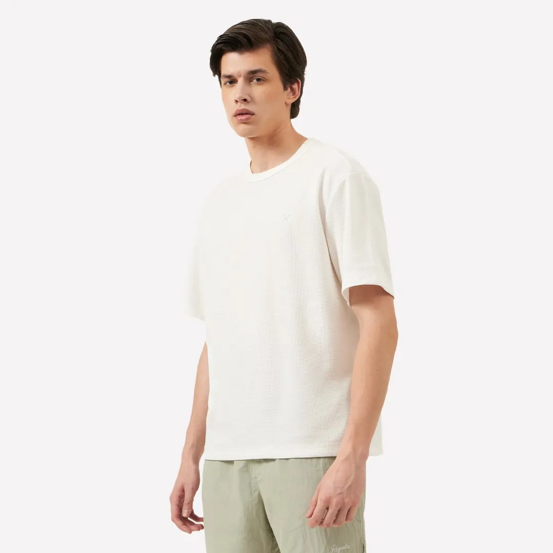 Regatta- Relaxed Fit Round Neck T-Shirt In Waffle Fabric