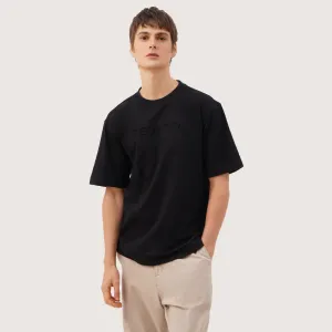 Regatta- Relaxed Fit Round Neck T-Shirt With Debossed Graphic