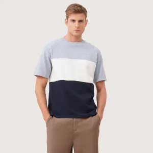Regatta- Relaxed Fit T-Shirt In Textured Stripe Fabric