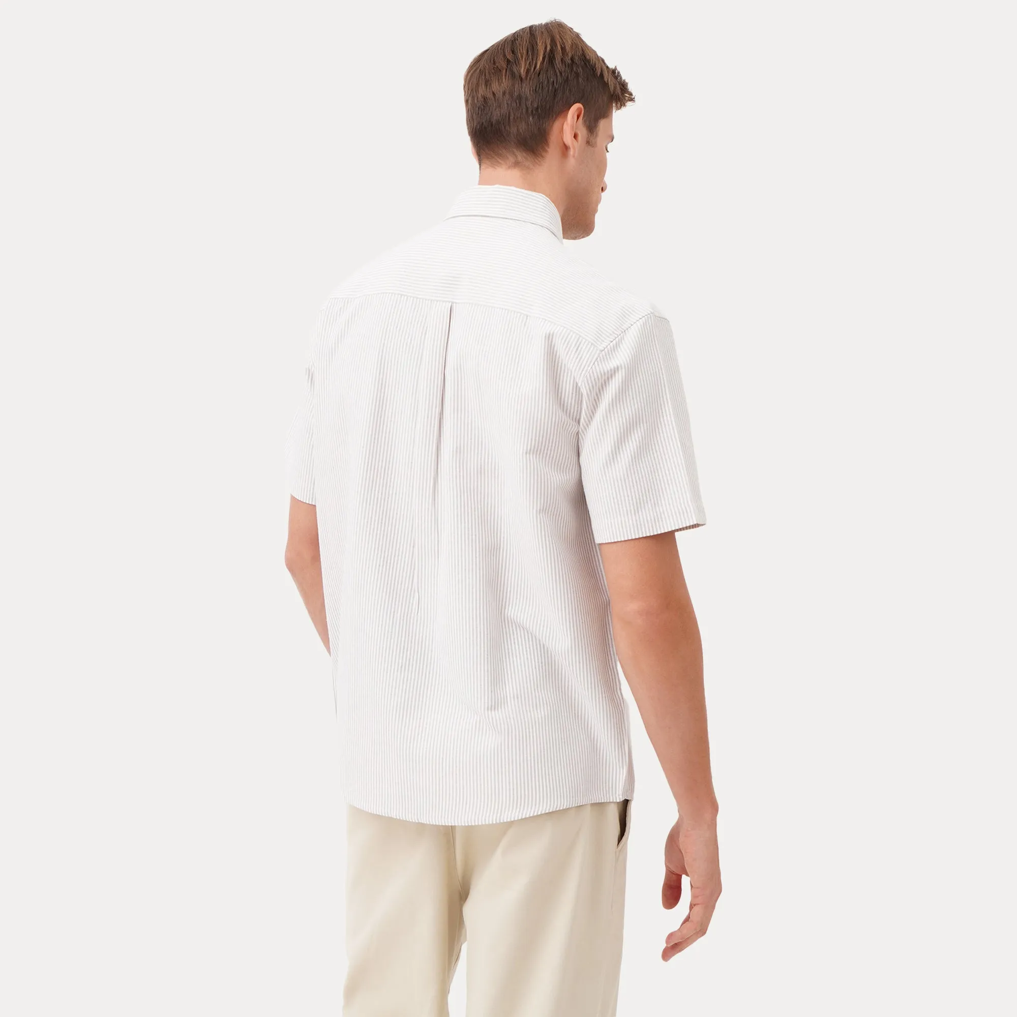 Regatta- Relaxed Fit Woven Shirt In Pinstripes