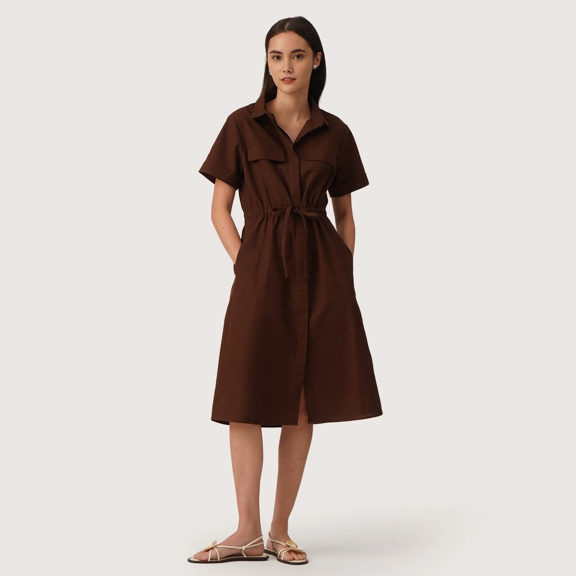 Regatta- Relaxed Shirt Dress With Tie Detail