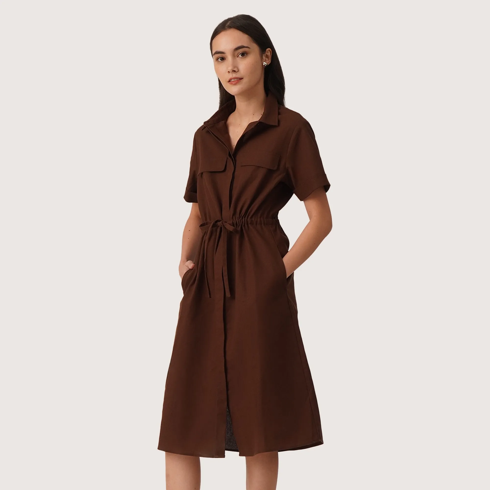 Regatta- Relaxed Shirt Dress With Tie Detail