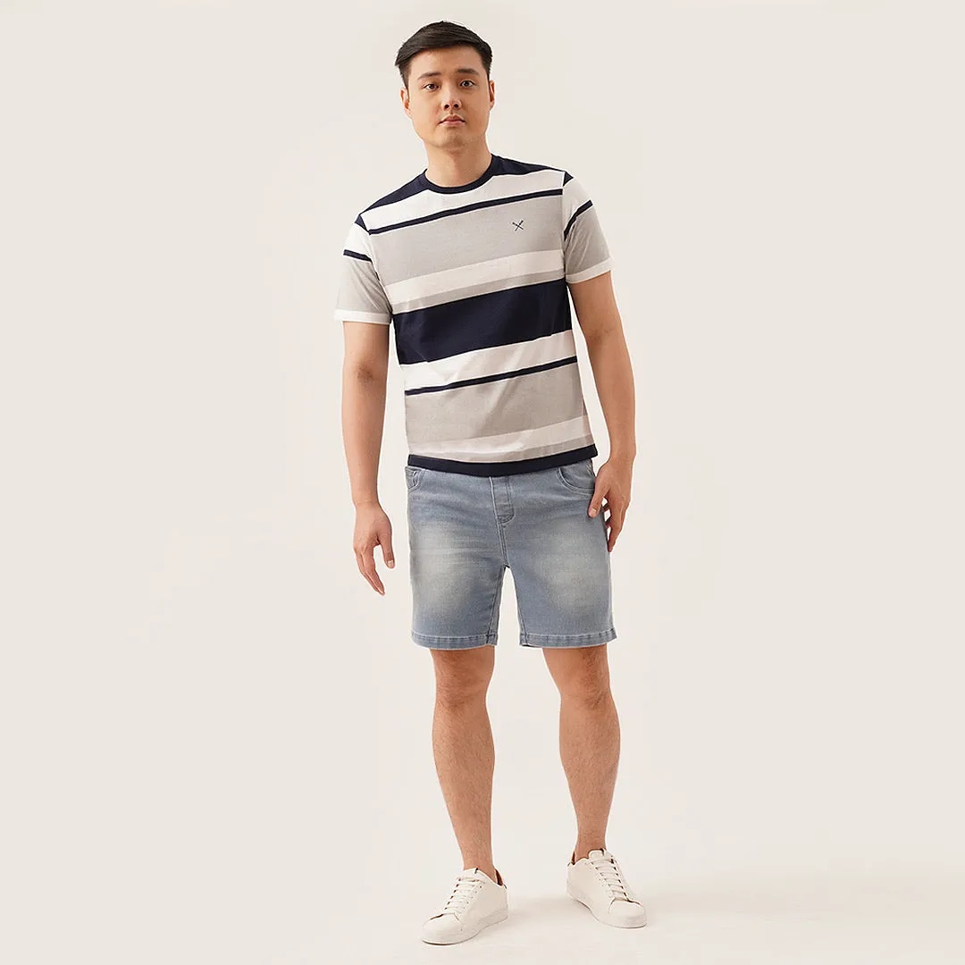 Regatta- Round Neck T-Shirt In Stripes