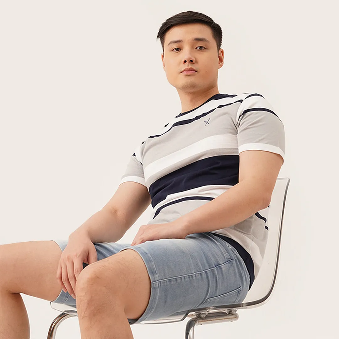 Regatta- Round Neck T-Shirt In Stripes