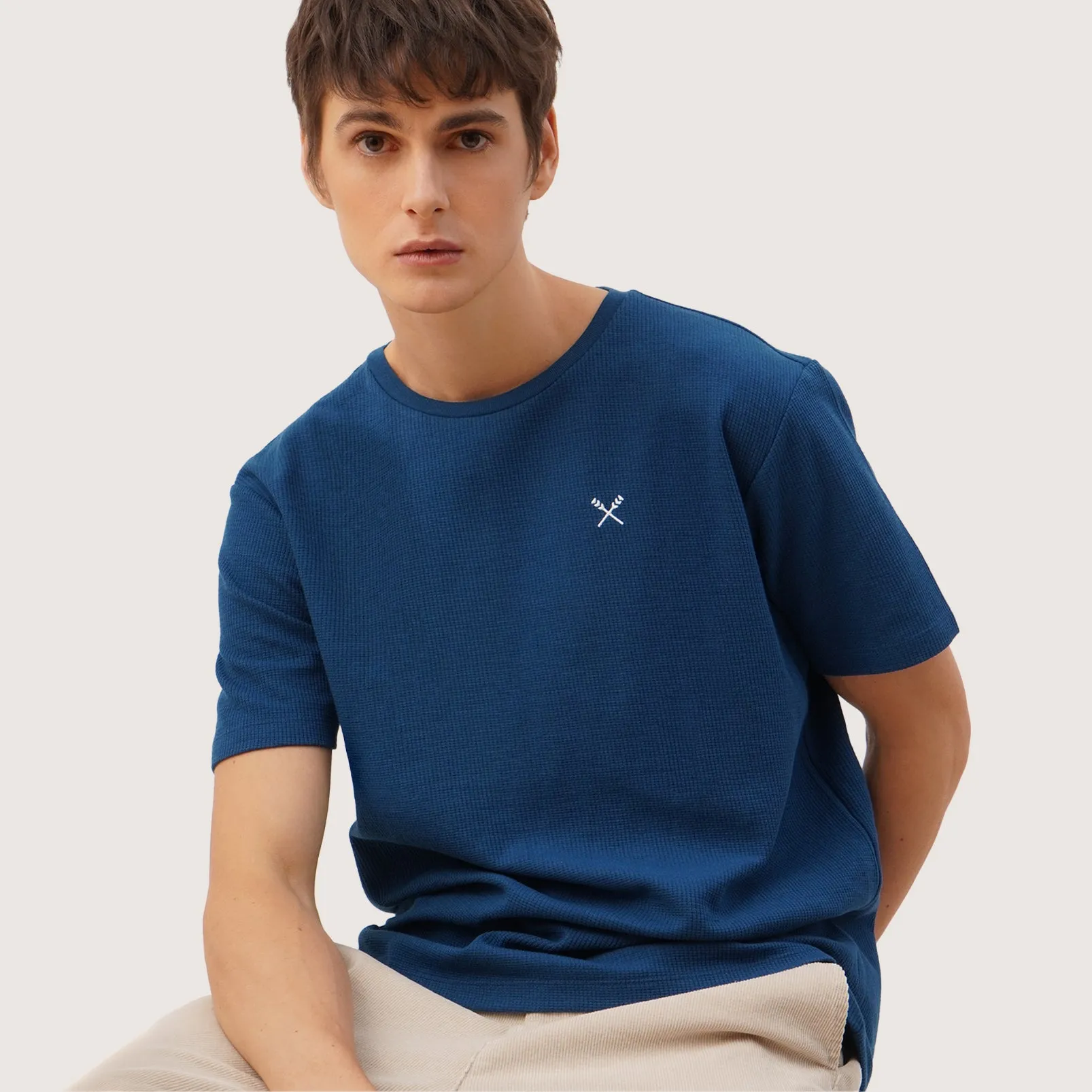Regatta- Round Neck T-Shirt In Textured Fabric