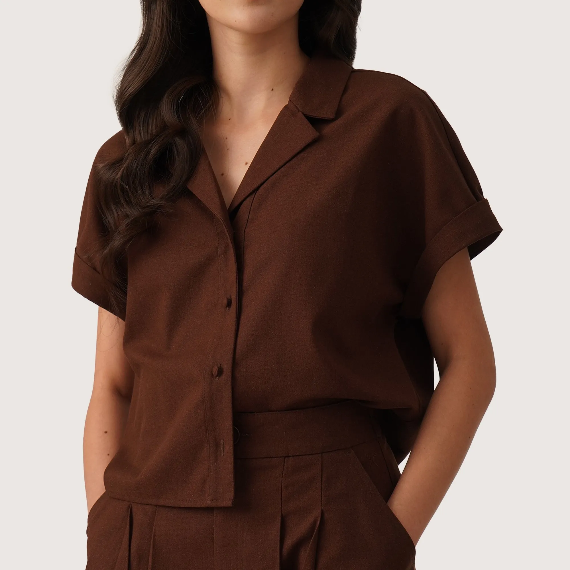 Regatta- Short Sleeve Linen Shirt With Pockets