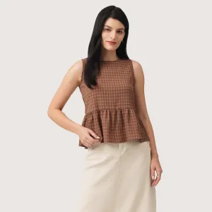 Regatta- Sleeveless Peplum Top