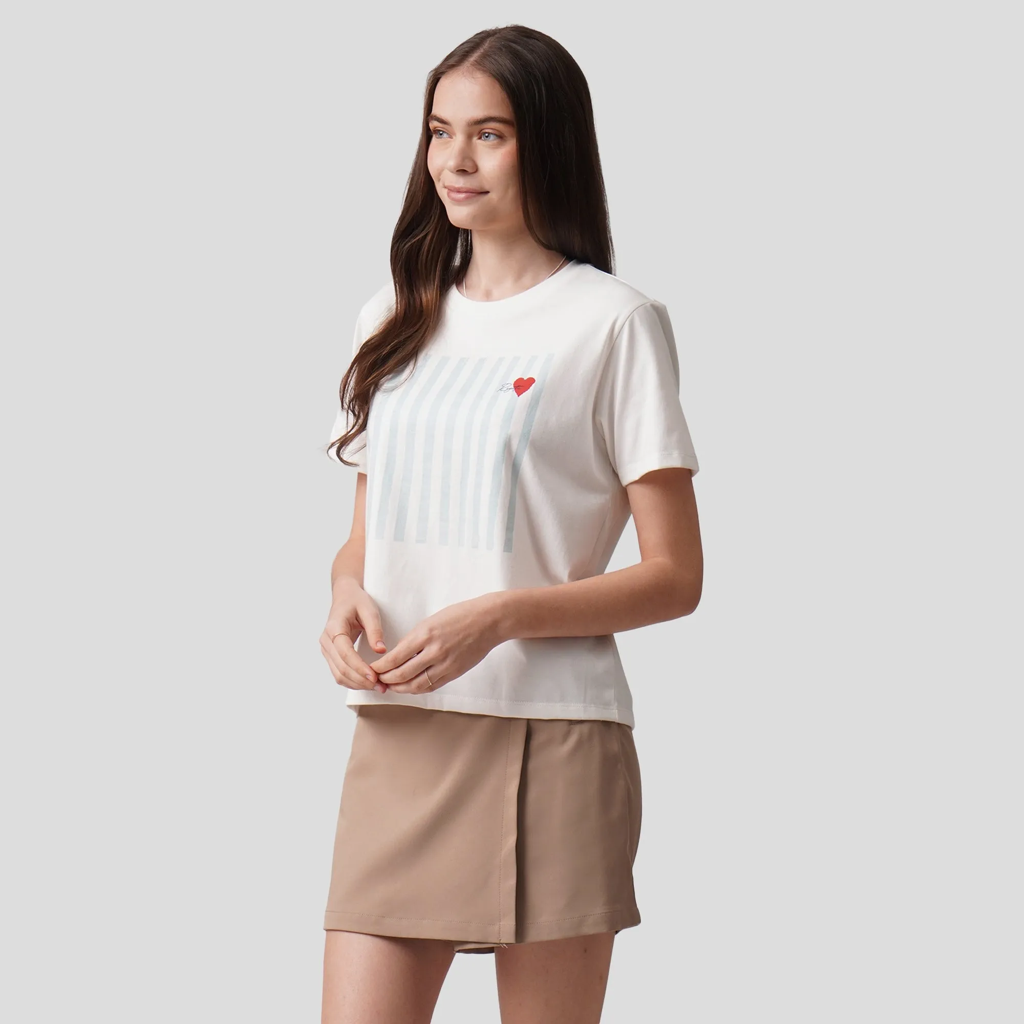 Regatta- Stripe And Heart Graphic T-Shirt