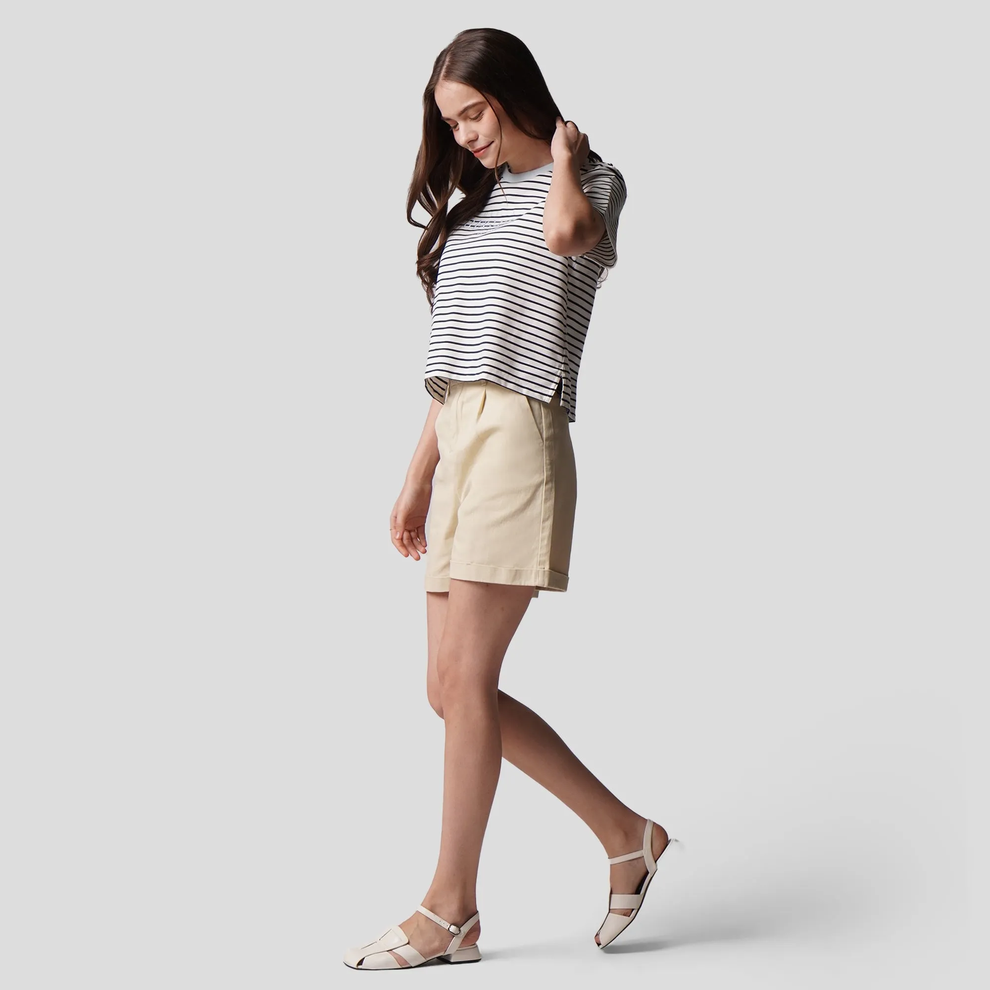 Regatta- Striped Graphic T-Shirt With Embroidery