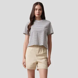 Regatta- Striped Graphic T-Shirt With Embroidery