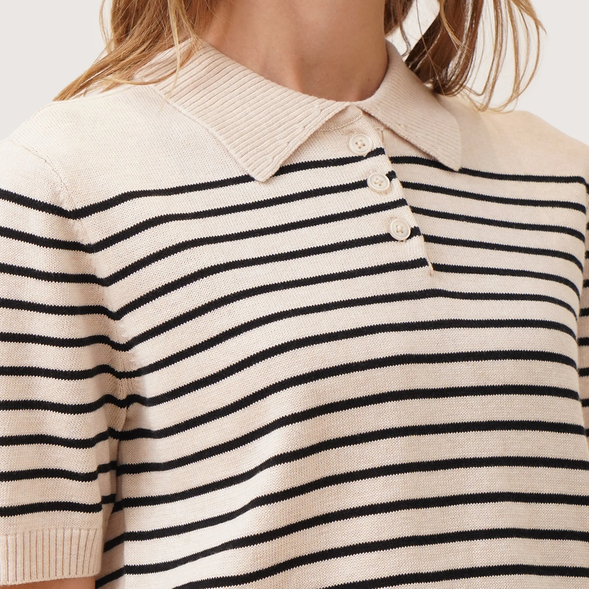 Regatta- Striped Knit Polo
