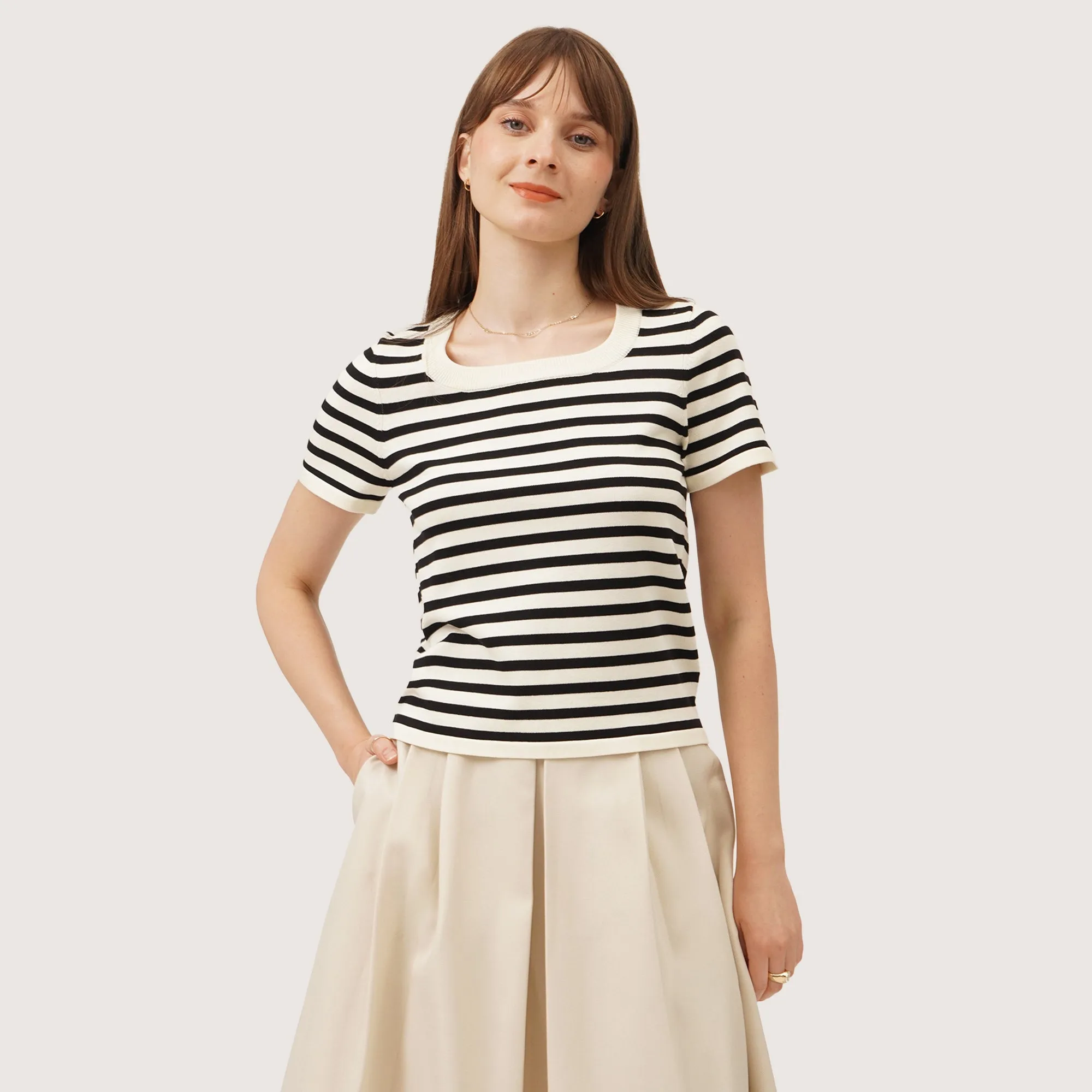 Regatta- Striped Knit T-Shirt