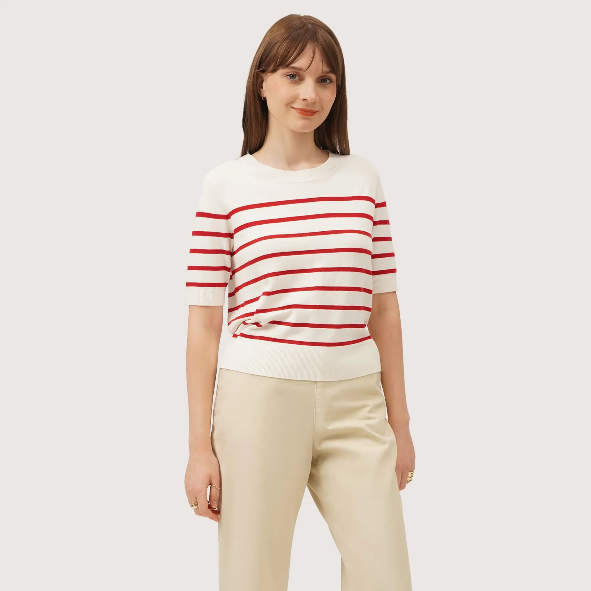 Regatta- Striped Knit Top