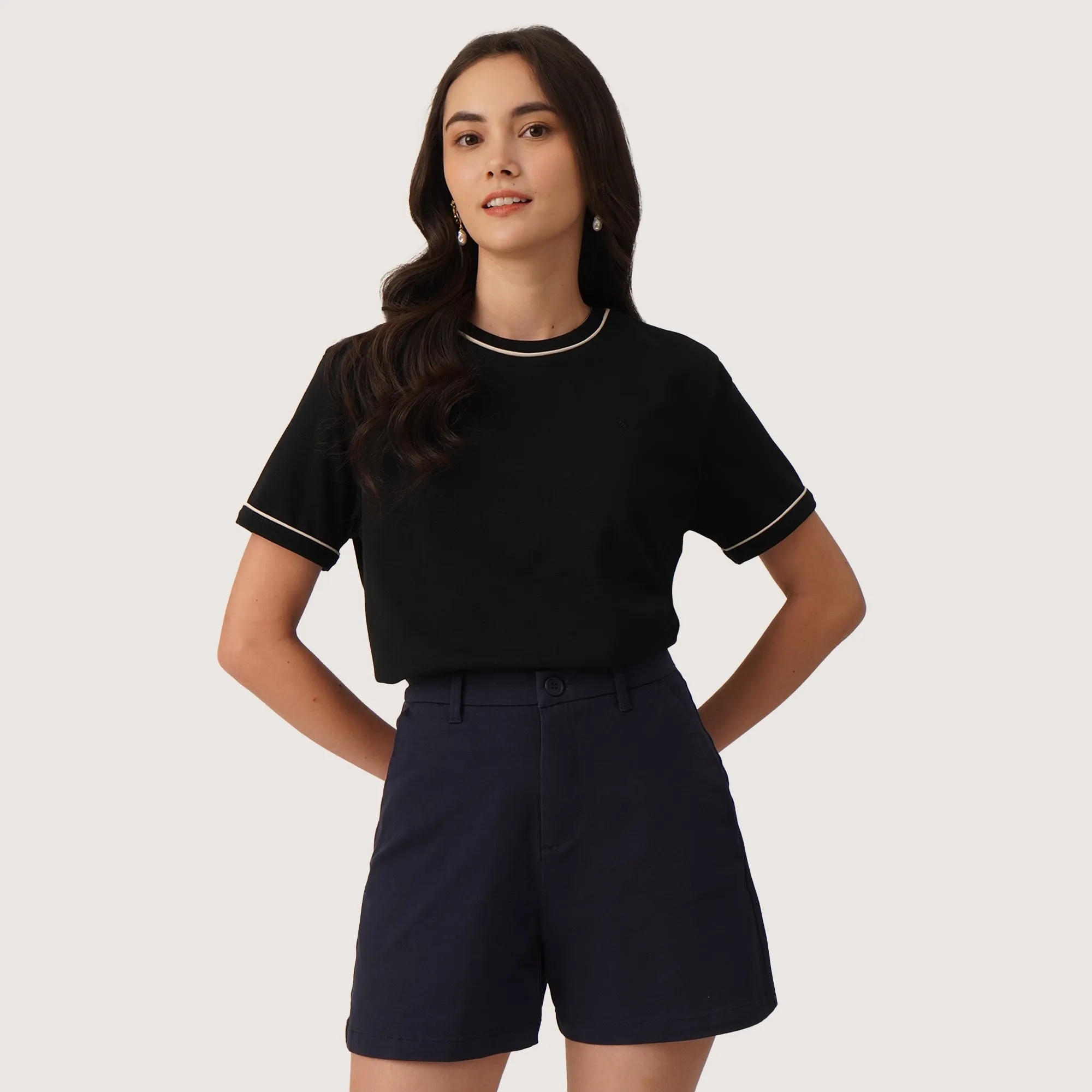 Regatta- T-Shirt With Piping Detail