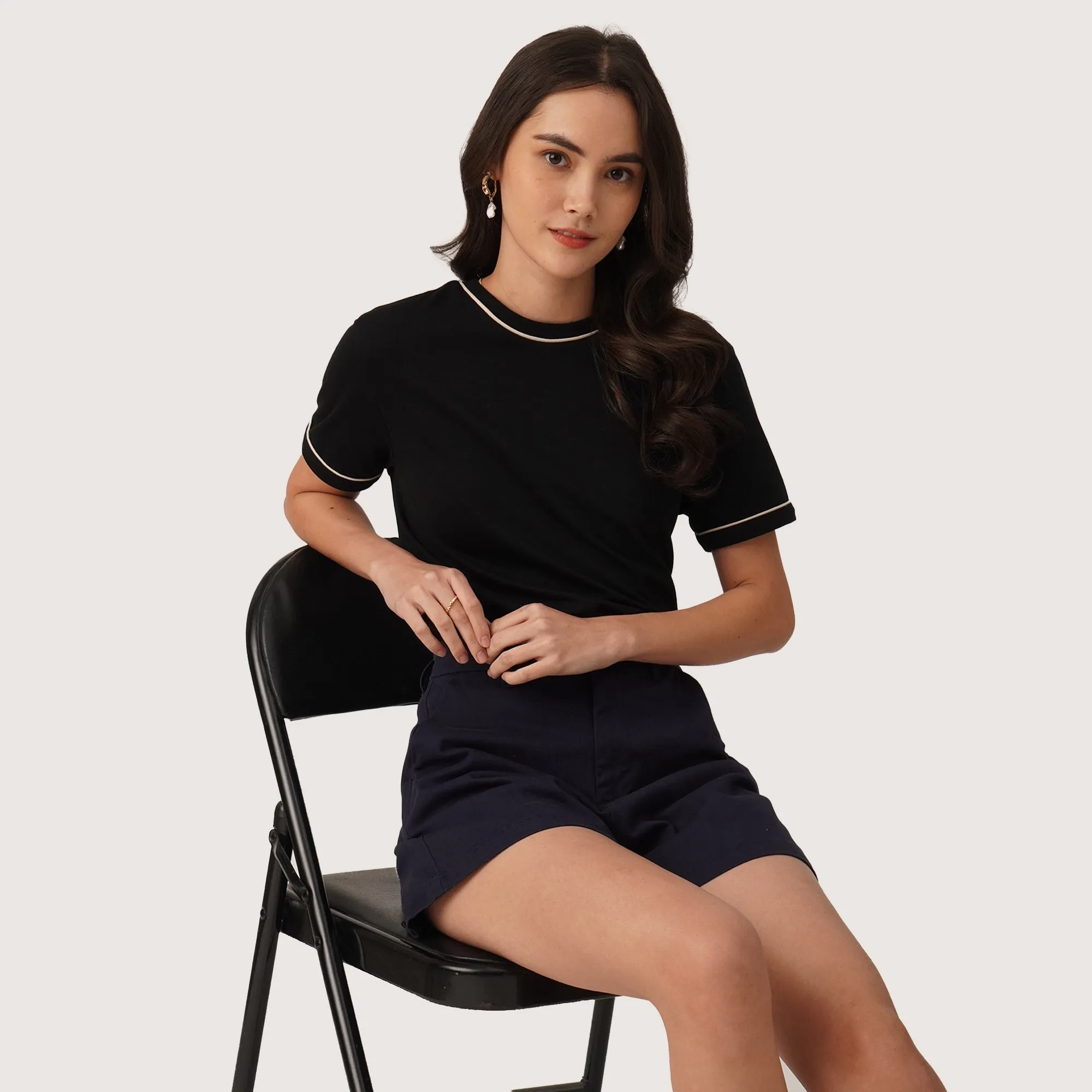 Regatta- T-Shirt With Piping Detail