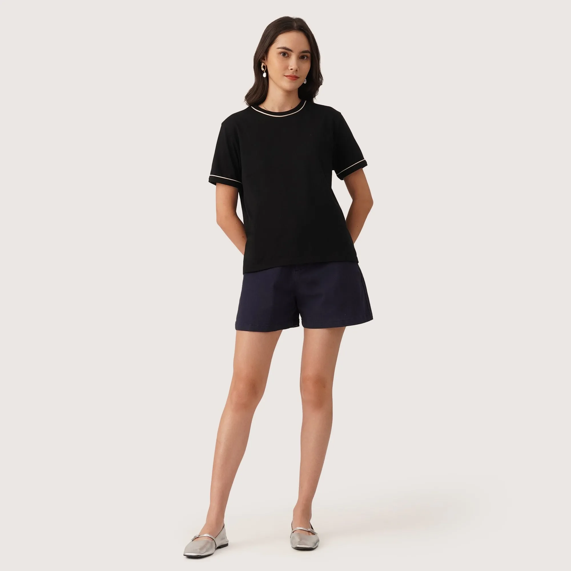 Regatta- T-Shirt With Piping Detail