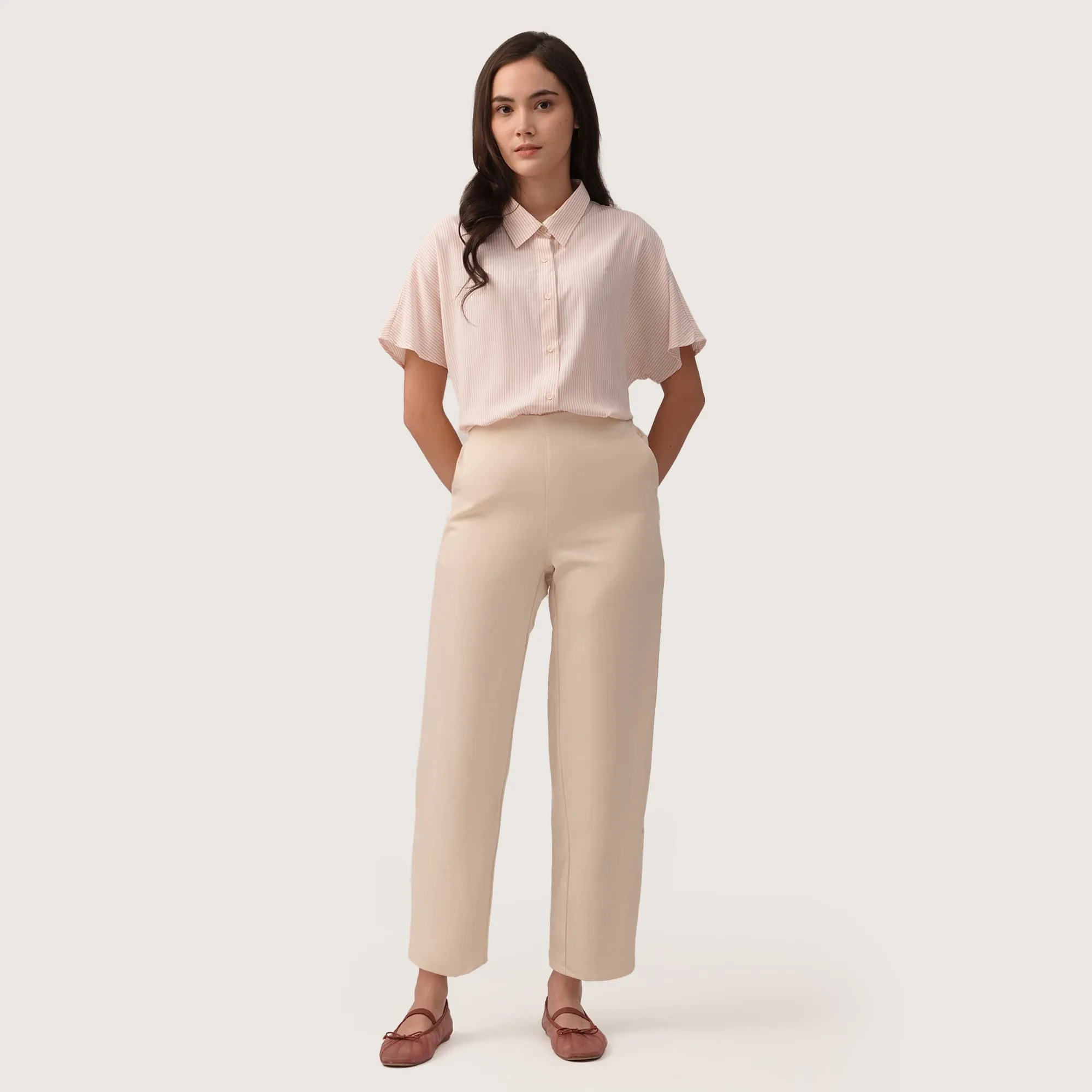 Regatta- Tapered Trousers With Gartered Waist