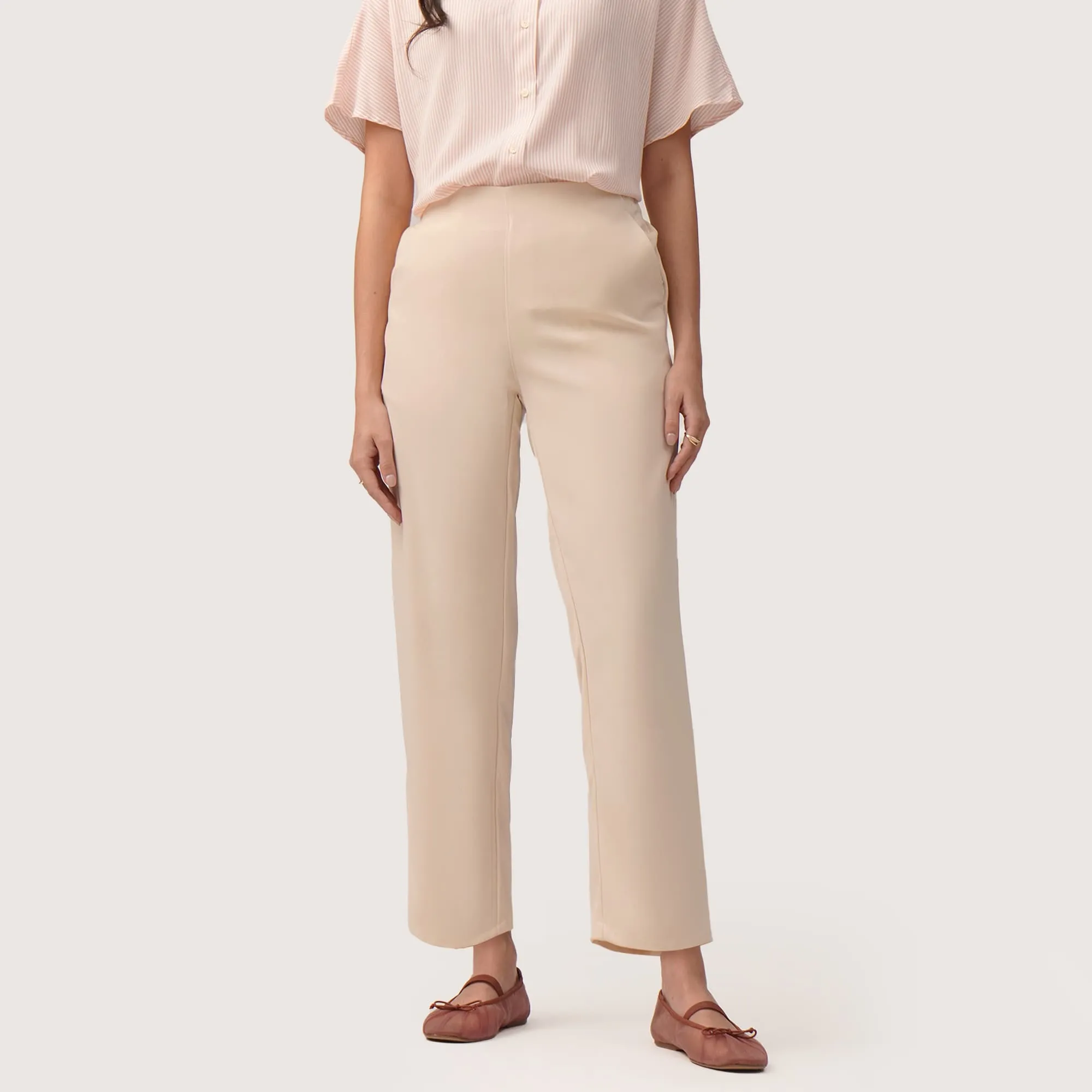 Regatta- Tapered Trousers With Gartered Waist