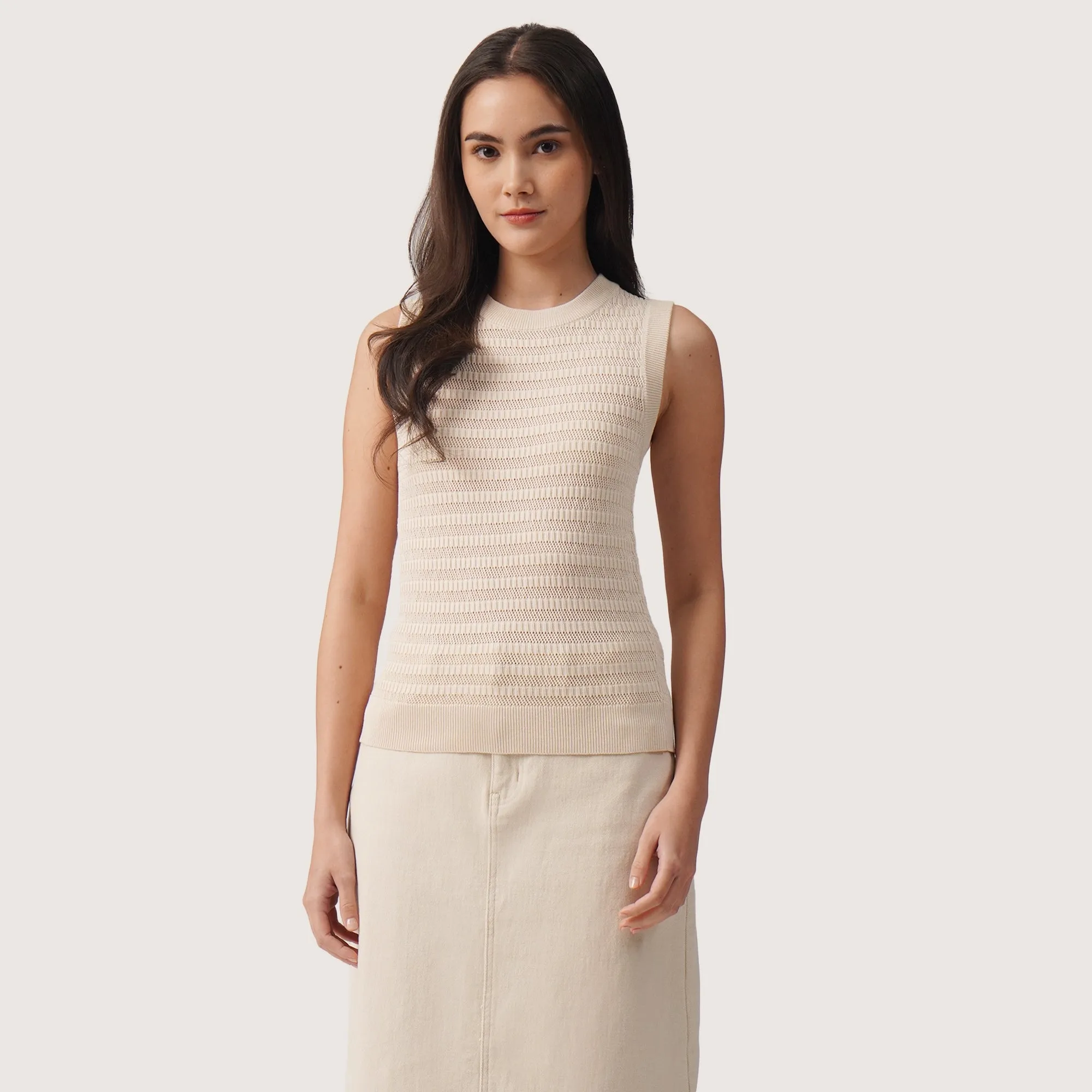 Regatta- Textured Sleeveless Knit Top