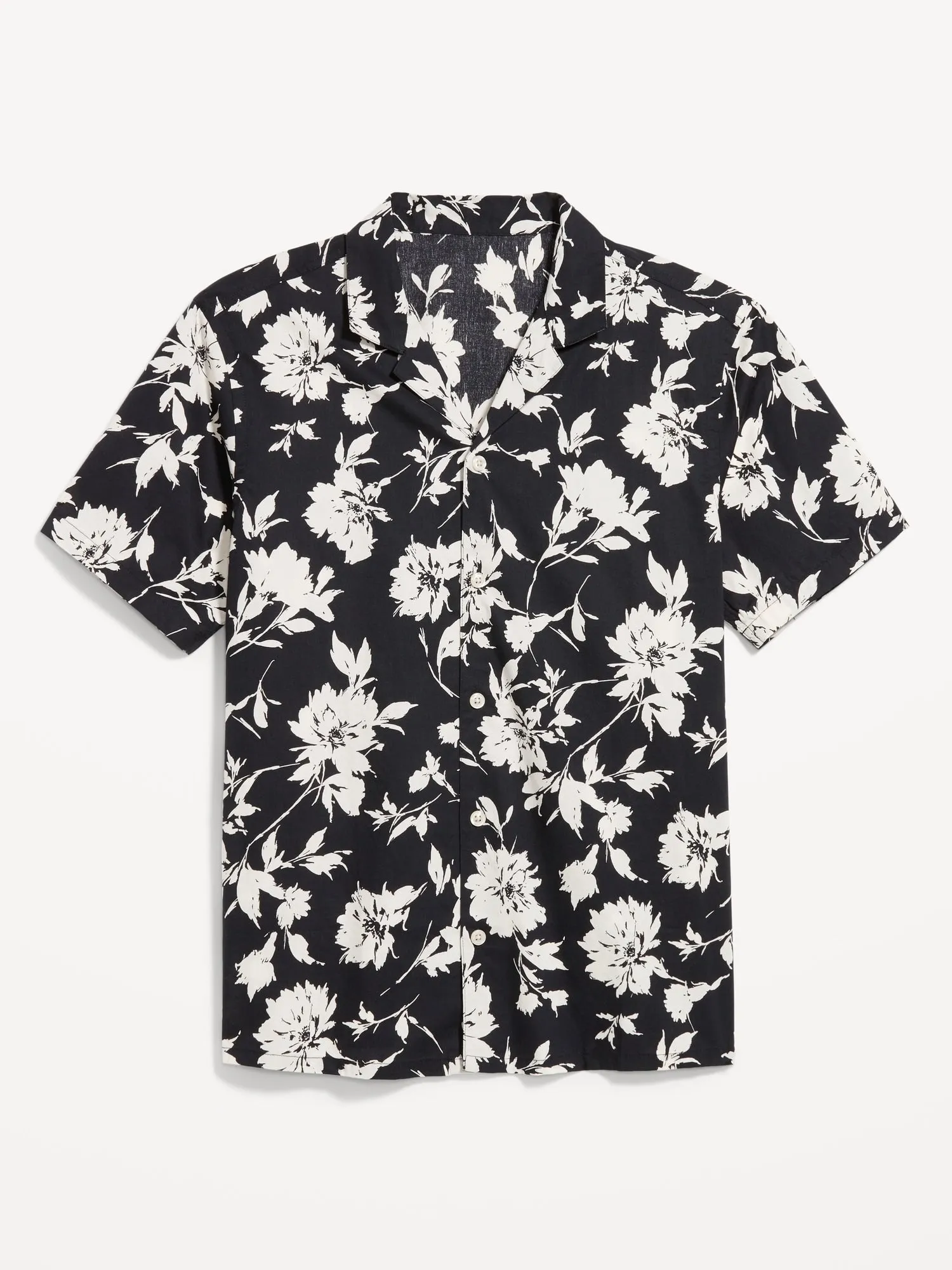 Short-Sleeve Floral Camp Shirt