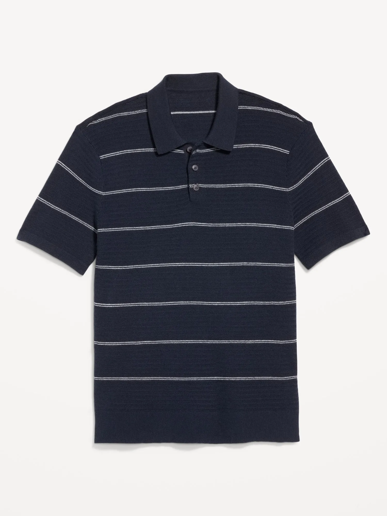 Short-Sleeve Striped Polo