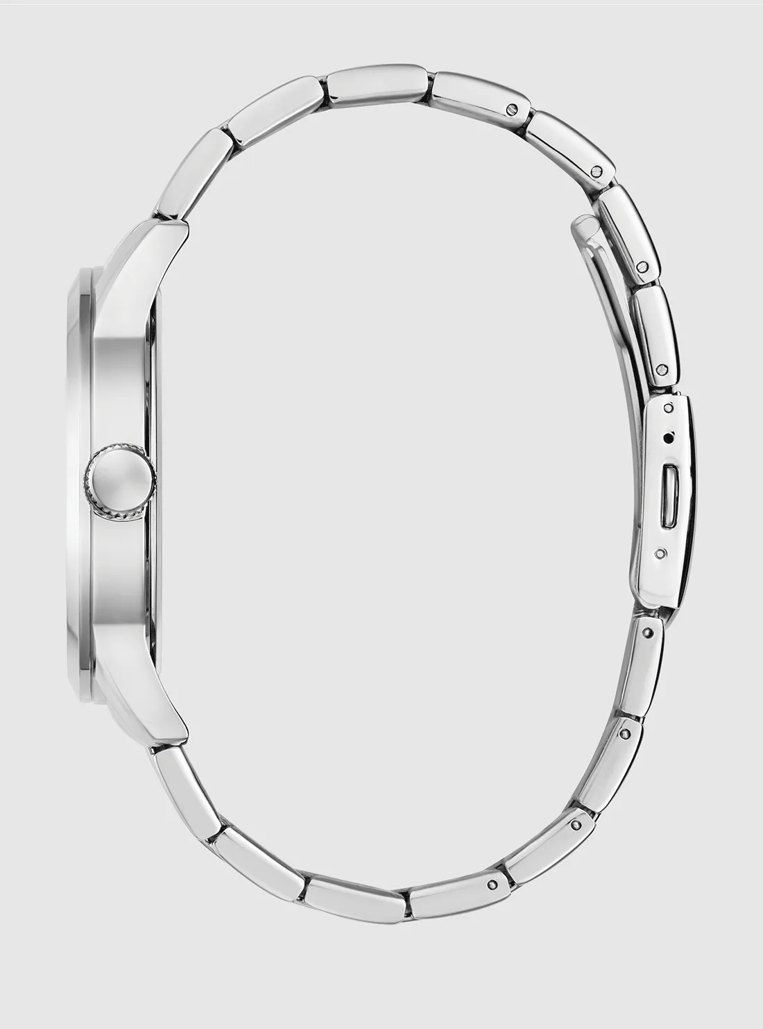 Silver Collegiate Blue Dial Watch Guess