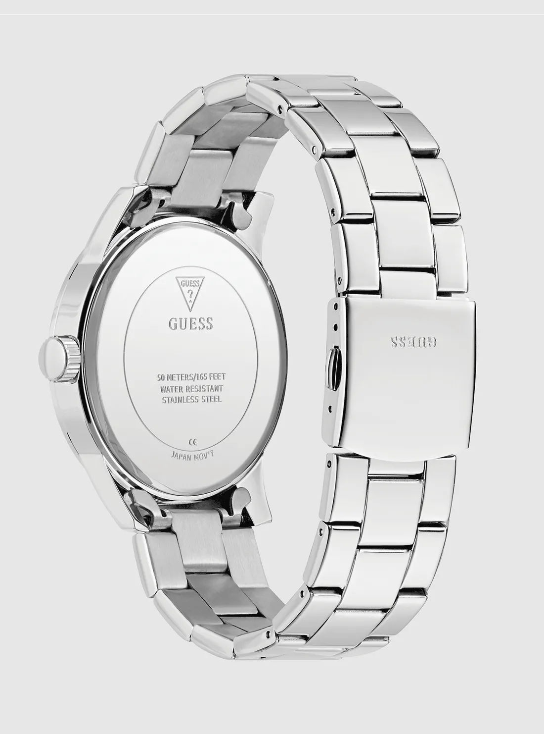 Silver Collegiate Blue Dial Watch Guess
