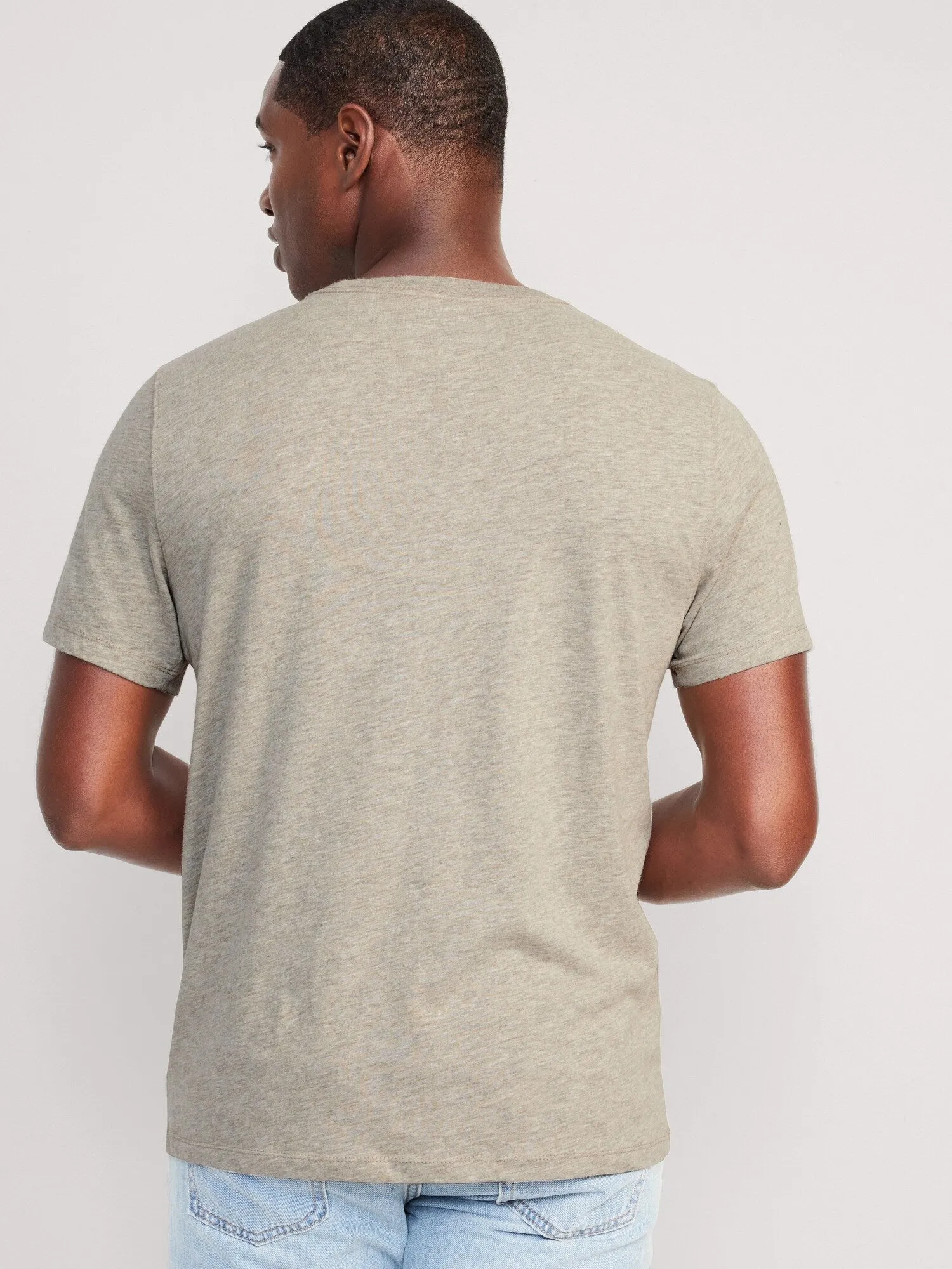 Soft-Washed Crew-Neck T-Shirt For Men