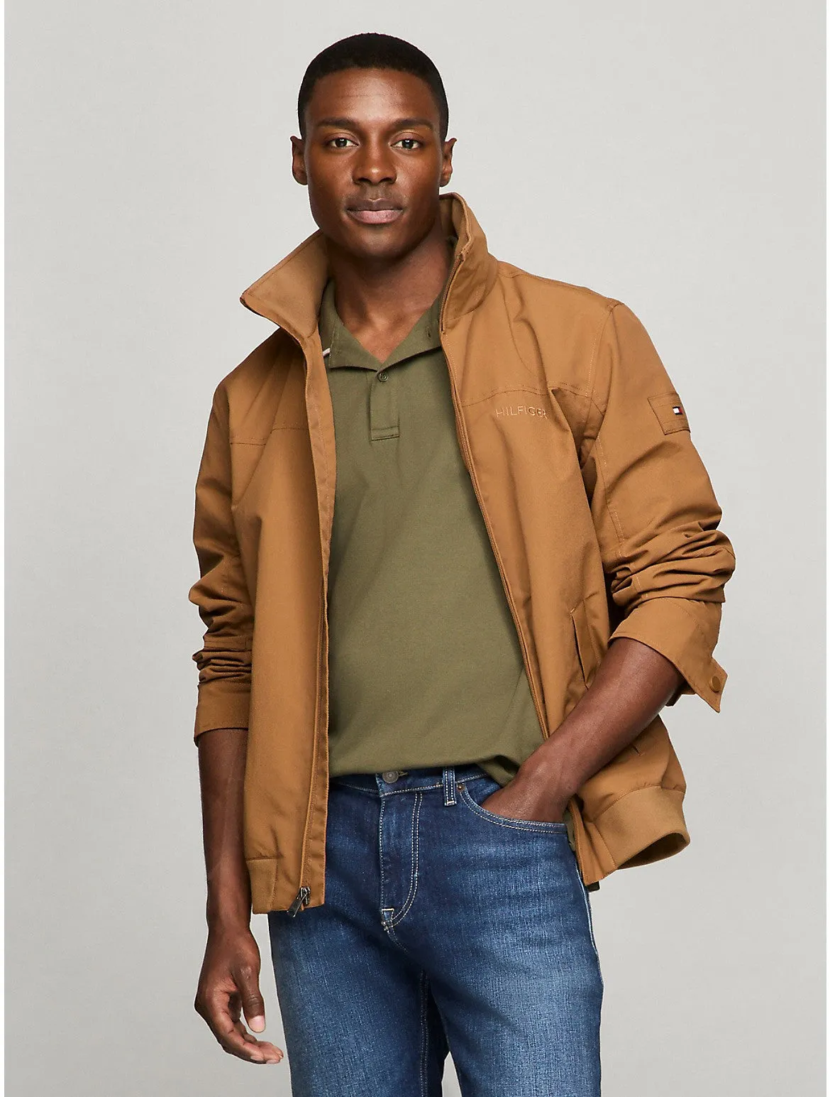 Tommy Hilfiger Men's Hilfiger Water Resistant Windbreaker