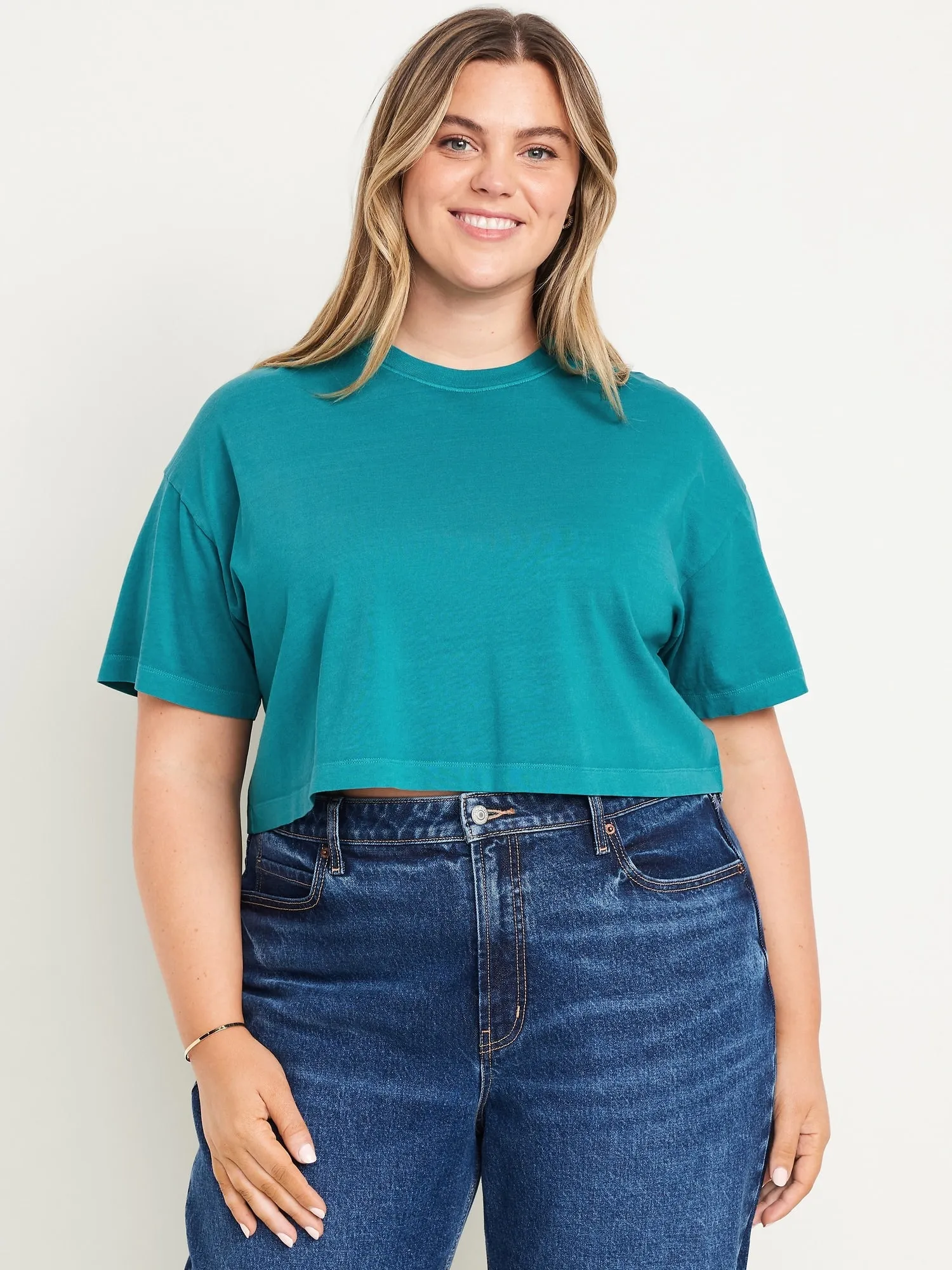 Vintage Oversized Crop T-Shirt