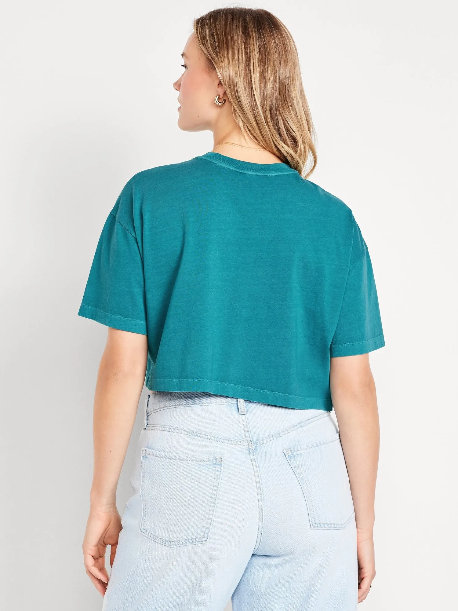 Vintage Oversized Crop T-Shirt