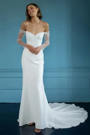 VIP Favorite Jenny Yoo Alexandra Gown (without slit)  Last Few Pieces!