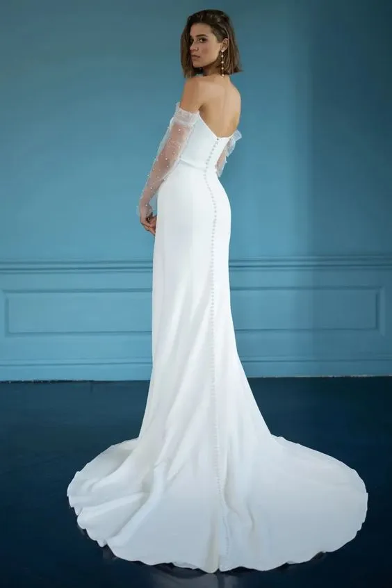 VIP Favorite Jenny Yoo Alexandra Gown (without slit)  Last Few Pieces!